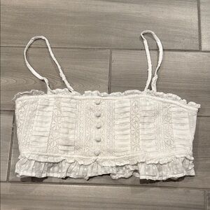 American Eagle Outfitters Ruffled crop top size M